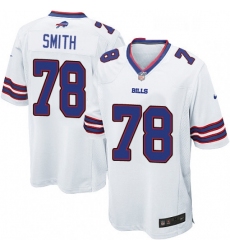 Mens Nike Buffalo Bills 78 Bruce Smith Game White NFL Jersey