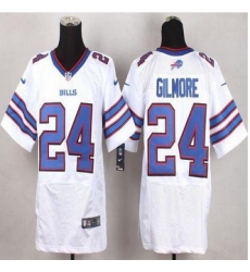 New Buffalo Bills #24 Stephon Gilmore White Men Stitched NFL New Elite Jersey