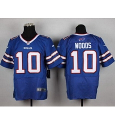 Nike Bills #10 Robert Woods Royal Blue Team Color Mens Stitched NFL New Elite Jersey