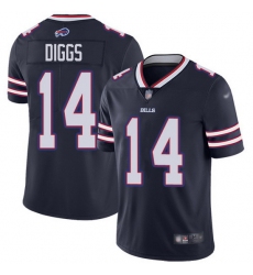 Nike Bills 14 Stefon Diggs Navy Men Stitched NFL Limited Inverted Legend Jersey