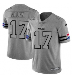 Nike Bills 17 Josh Allen 2019 Gray Gridiron Gray Vapor Untouchable Limited Jersey