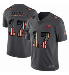 Nike Bills 17 Josh Allen 2019 Salute To Service USA Flag Fashion Limited Jersey