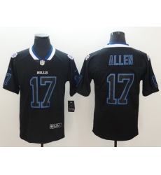Nike Bills 17 Josh Allen Black Shadow Legend Limited Jersey