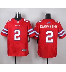 Nike Bills #2 Dan Carpenter Red Mens Stitched NFL Elite Rush Jersey