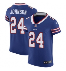 Nike Bills #24 Taron Johnson Royal Blue Team Color Mens Stitched NFL Vapor Untouchable Elite Jersey