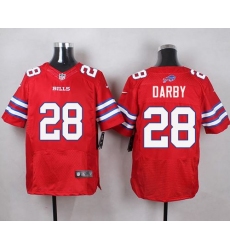 Nike Bills #28 Ronald Darby Red Mens Stitched NFL Elite Rush Jersey