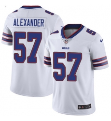 Nike Bills #57 Lorenzo Alexander White Mens Stitched NFL Vapor Untouchable Limited Jersey