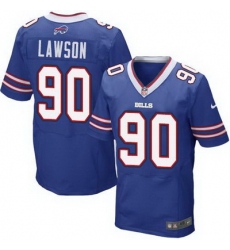Nike Bills #90 Shaq Lawson Royal Blue Team Color Mens Stitched NFL New Elite Jersey