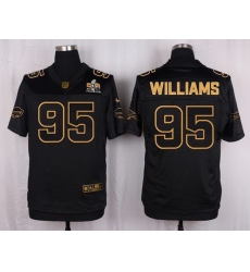 Nike Bills #95 Kyle Williams Black Mens Stitched NFL Elite Pro Line Gold Collection Jersey
