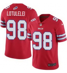 Nike Bills 98 Star Lotulelei Red Color Rush Limited Jersey