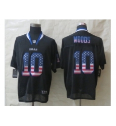 Nike Buffalo Bills 10 Robert Woods Black Elite USA Flag Fashion NFL Jersey