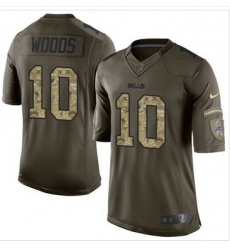 Nike Buffalo Bills #10 Robert Woods Green Men 27s Stitched NFL Limited Salute To Service Jersey