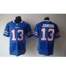 Nike Buffalo Bills 13 Steve Johnson Blue Elite NFL Jersey