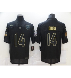 Nike Buffalo Bills 14 Stefon Diggs Black 2020 Salute To Service Limited Jersey