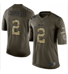 Nike Buffalo Bills #2 Dan Carpenter Green Men 27s Stitched NFL Limited Salute To Service Jersey