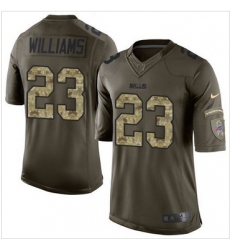 Nike Buffalo Bills #23 Aaron Williams Green Men 27s Stitched NFL Limited Salute To Service Jersey