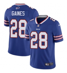 Nike Buffalo Bills 28 E J  Gaines Royal Blue Team Color Men Stitched NFL Vapor Untouchable Limited Jersey