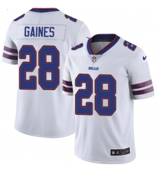 Nike Buffalo Bills 28 E J  Gaines White Men Stitched NFL Vapor Untouchable Limited Jersey