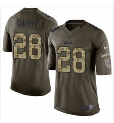Nike Buffalo Bills #28 Ronald Darby Green Men 27s Stitched NFL Limited Salute To Service Jersey