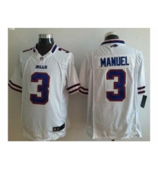 Nike Buffalo Bills 3 EJ Manuel white Game NFL Jersey