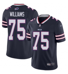 Nike Buffalo Bills 75 Daryl Williams Navy Men Stitched NFL Limited Inverted Legend Jersey