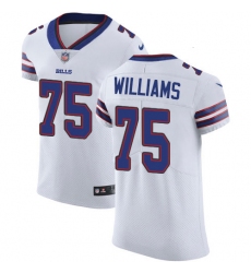 Nike Buffalo Bills 75 Daryl Williams White Men Stitched NFL New Elite Jersey
