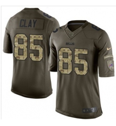 Nike Buffalo Bills #85 Charles Clay Green Men 27s Stitched NFL Limited Salute To Service Jersey