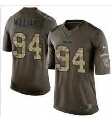 Nike Buffalo Bills #94 Mario Williams Green Men 27s Stitched NFL Limited Salute To Service Jersey