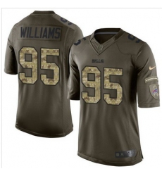 Nike Buffalo Bills #95 Kyle Williams Green Men 27s Stitched NFL Limited Salute To Service Jersey