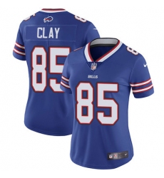 Nike Bills #85 Charles Clay Royal Blue Team Color Womens Stitched NFL Vapor Untouchable Limited Jersey