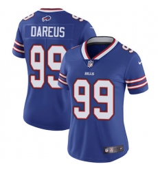 Nike Bills #99 Marcell Dareus Royal Blue Team Color Womens Stitched NFL Vapor Untouchable Limited Jersey