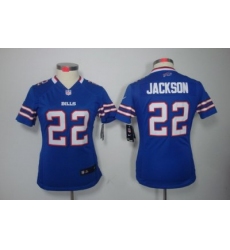 Nike Women Buffalo Bills #22 Jackson Blue Color Limited Jerseys