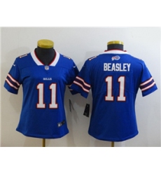 Women Buffalo Bills 11 Cole Beasley Blue Limited Jersey