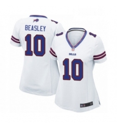 Womens Buffalo Bills 10 Cole Beasley Game White Football Jersey