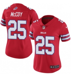 Womens Nike Buffalo Bills 25 LeSean McCoy Elite Red Rush Vapor Untouchable NFL Jersey