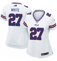 Womens Nike Buffalo Bills 27 TreDavious White Game White NFL Jersey