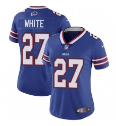 Womens Nike Buffalo Bills 27 TreDavious White Royal Blue Team Color Vapor Untouchable Limited Player NFL Jersey