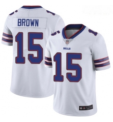 Bills #15 John Brown White Youth Stitched Football Vapor Untouchable Limited Jersey