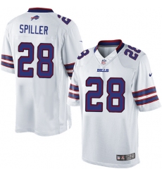 C.J. Spiller Youth White Jersey - Stitched Limited Nike Buffalo Bills #28 Jersey