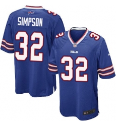 Nike Bills #32 O  J  Simpson Royal Blue Team Color Youth Stitched NFL New Elite Jersey