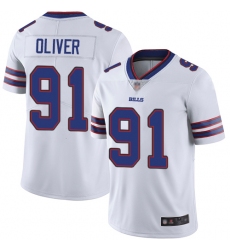 Nike Bills 91 Ed Oliver White Youth Vapor Untouchable Limited Jersey