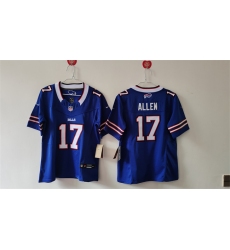 Youth Buffalo Bills 17 Josh Allen Blue 2024 F U S E  Vapor Untouchable Limited Stitched Football Jersey