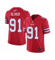 Youth Buffalo Bills 91 Ed Oliver Limited Red Rush Vapor Untouchable Football Jersey