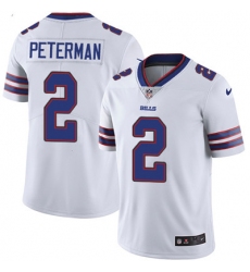 Youth Nike Bills #2 Nathan Peterman White Stitched NFL Vapor Untouchable Limited Jersey