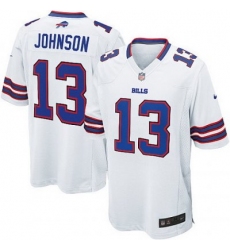 Youth Nike Buffalo Bills 13# Steve Johnson Game White Jersey