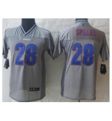 Youth Nike Buffalo Bills 28 C.J. Spiller Grey Vapor Elite Jerseys