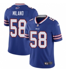 Youth Nike Buffalo Bills #58 Matt Milano Royal Blue Team Color Vapor Untouchable Limited Player NFL Jersey