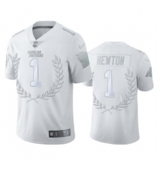 Carolina Panthers 1 Cam Newton Men 27 Nike Platinum NFL MVP Limited Edition Jersey