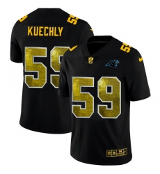 Carolina Panthers 59 Luke Kuechly Men Black Nike Golden Sequin Vapor Limited NFL Jersey