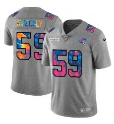Carolina Panthers 59 Luke Kuechly Men Nike Multi Color 2020 NFL Crucial Catch NFL Jersey Greyheather